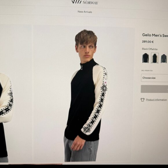 Dale of Norway NWoT Geilo Men’s Sweater 100%SoftMerino Wool Pullover, Med,RT335 - Picture 4 of 13